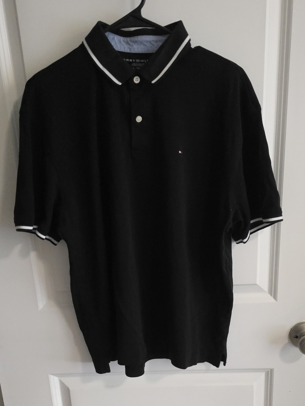 Tommy Hilfiger Navy Polo with White Trim